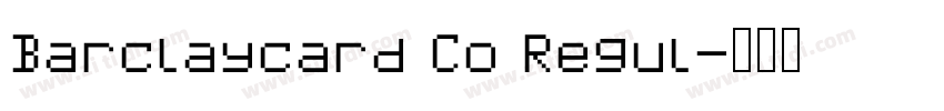 Barclaycard Co Regul字体转换
